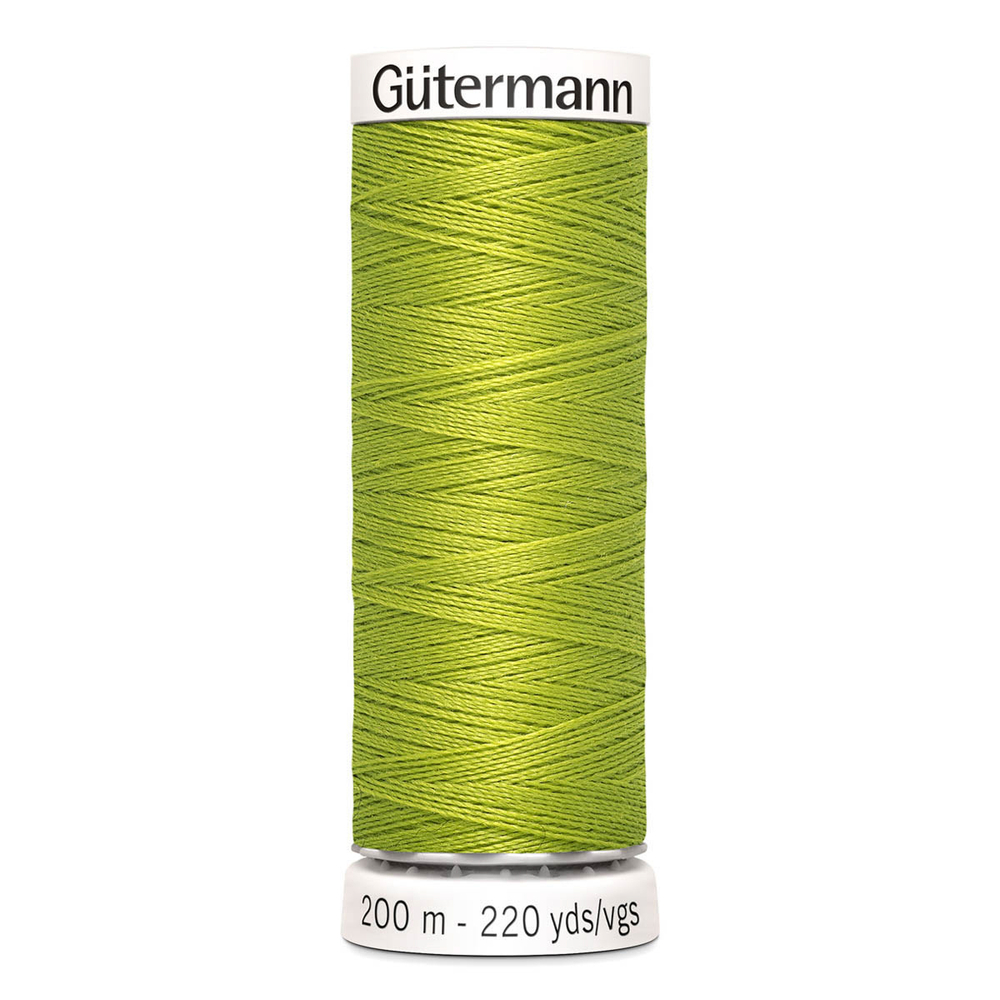 01 Нить Sew-All 100/200 м для всех материалов, 100% полиэстер Gutermann 748277 (616 люминесцентный лайм)