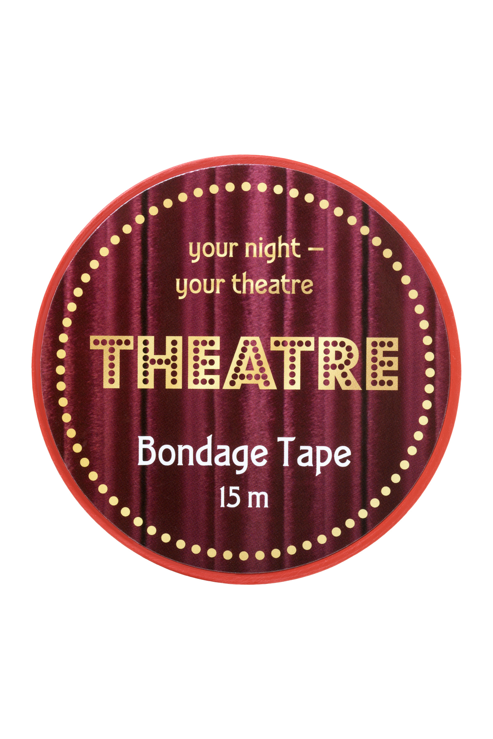 Бандажный скотч Toyfa Theatre красный 15 м