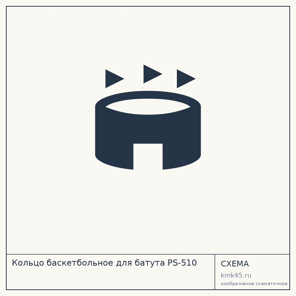 Кольцо баскетбольное для батута PS-510 — от 940 ₽