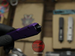 Нож Microtech UTX-85 A+++ Tanto T/E PURPLE - фиолетовая рукоять, черный клинок