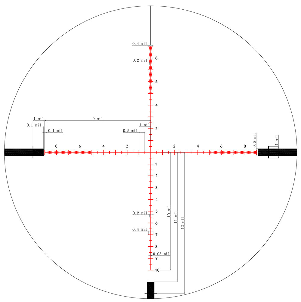Оптический прицел KECK Optics BREEZE 4-16x44SFPIR трубка 30мм