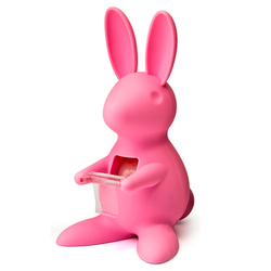 Диспенсер для скотча Qualy Bunny розовый