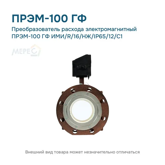 Преобразователь расхода электромагнитный ПРЭМ-100 ГФ ИМИ/R/16/НЖ/IP65/12/C1