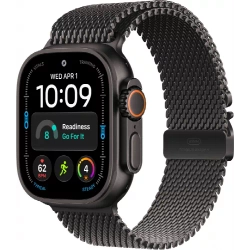 Смарт-часы Apple Watch Ultra 4 49 mm, Black Titanium case | ремешок Milanese Loop | Black, L