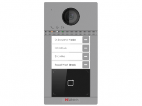 IP вызывная панель на четырех абонентов Hiwatch VDP-D4214W/Flush