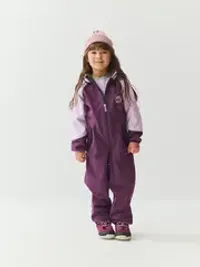 Комбинезон Колор блок Softshell демисезонный "Слива"