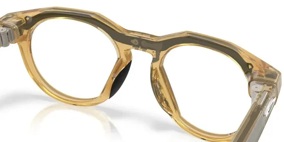 Умные очки Oakley Meta HSTN 00W8002 (Светло-жёлтая оправа, фотохромные коричневые линзы) Light Curry/Transitions Brown 145-51