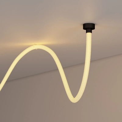 Силиконовый профиль WPH-FLEX-D22-360deg-S8-5m BLACK (Arlight, Силикон)