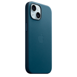 Тканевый чехол с поддержкой MagSafe Apple FineWoven Case для iPhone 15 Plus, Pacific Blue (Тихоокеанский синий)