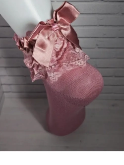 носки хлопковые с гипюром
