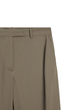 Massimo Dutti Широкие брюки с боковым швом - Limited Edition, серо-коричневый