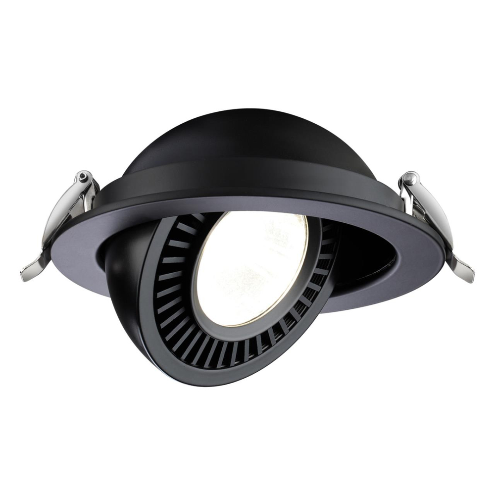 358818 SPOT NT21 530 черный Светильник встраиваемый светодиодный IP20 LED 18W 1600Лм 4000K 220V GESSO