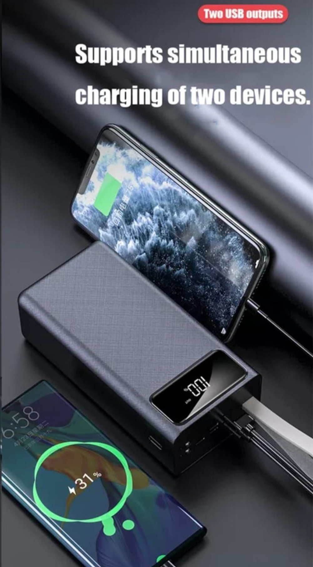 Внешний аккумулятор повербанк Demaco A202 на 40000 mAh