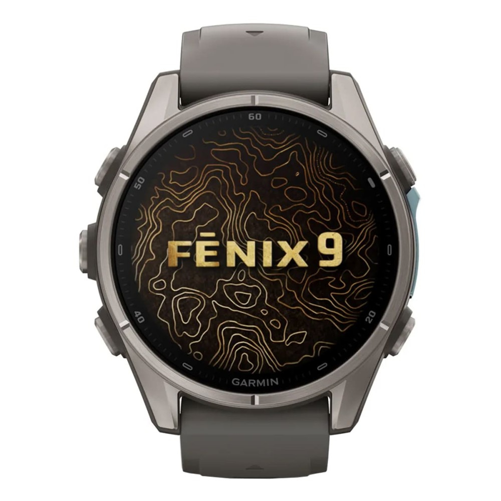 Garmin Fenix 9 — 43 мм AMOLED Titanium Fog Gray
