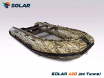 Лодка надувная моторная solar-420 jet tunnel