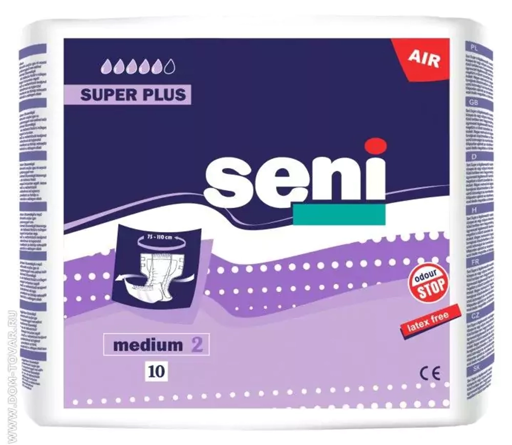 Подгузники ночные Super Seni Plus, размер M (10 шт.)