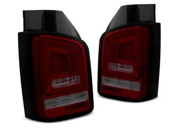 Задние фонари для Volkswagen T5 (10-15) LED динамические красные темные