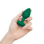 Зеленая вибрирующая втулка b-Vibe Vibrating Jewel Plug M/L BV-031-GRN