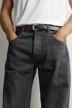ZARA ДЖИНСЫ STRAIGHT FIT С НИЗКОЙ ПОСАДКОЙ, СИНИЙ