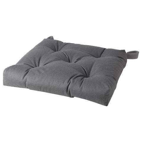 Подушка на стул IKEA MALINDA (МАЛИНДА), Серый, 40 / 35х38х7 см