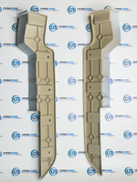 Накладка бампера X3000 (левая) SHACMAN DZ97259624007 белая
