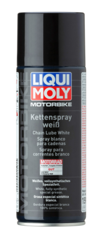 Смазка для цепей Liqui Moly синтетика с керамикой, белая (400мл) аэрозоль