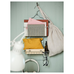 IKEA KROKFJORDEN  (ИКЕА КРОКФЙОРДЕН)  -  Вешалка для душа, 2 яруса - оцинкованная 24x53 см
