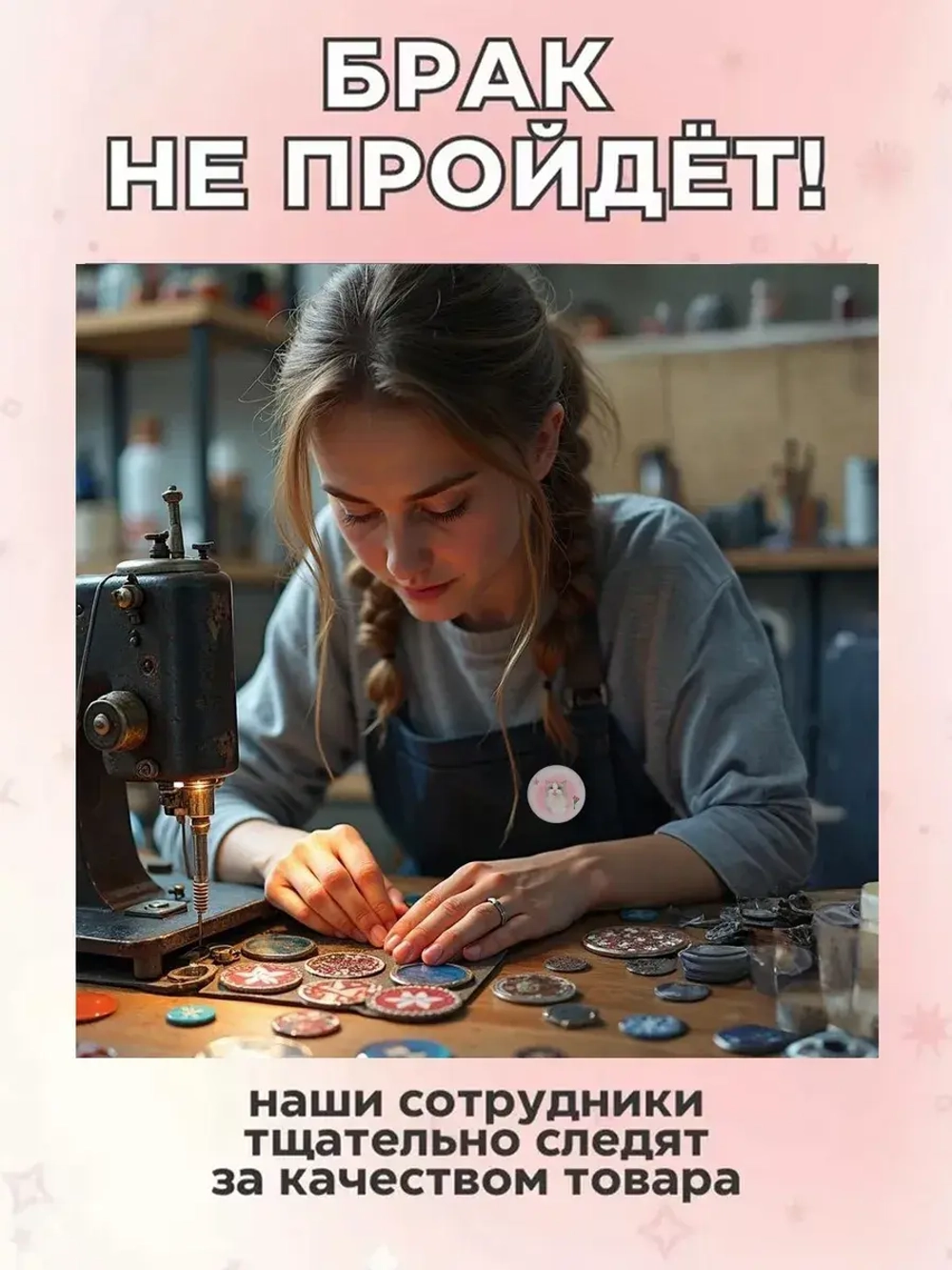 Значки на рюкзак Cutecore котики