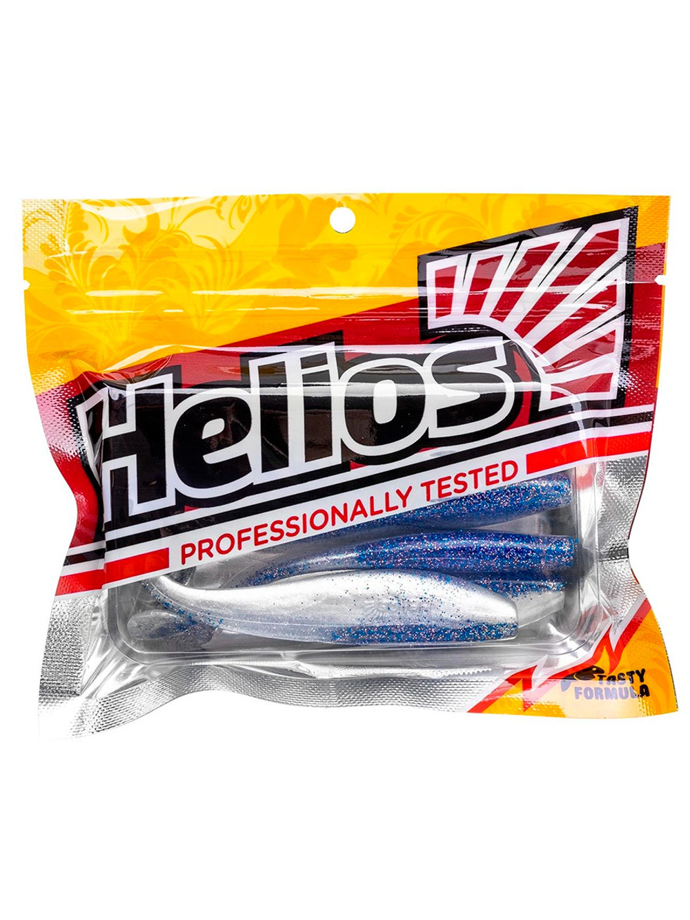 Виброхвост Helios Zander 4"/10,2см Blue Lime 5шт. (HS-36-040)