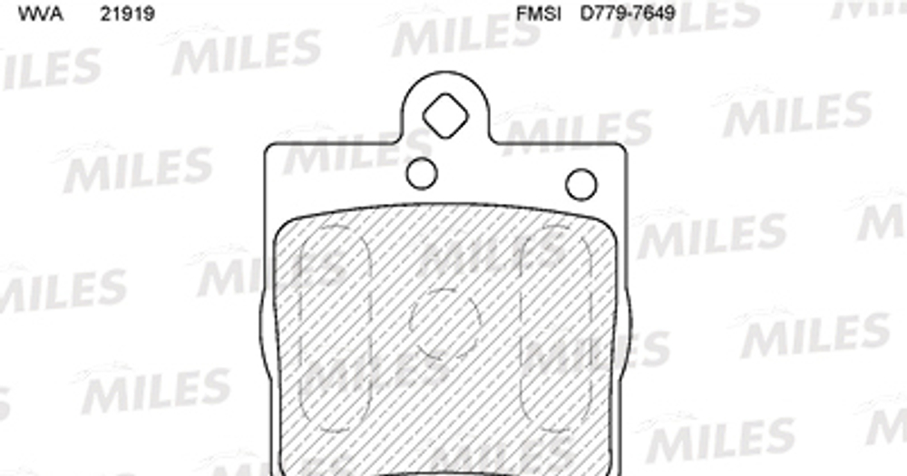 MILES - E110290-MLS - Brake Pad Set, disc brake