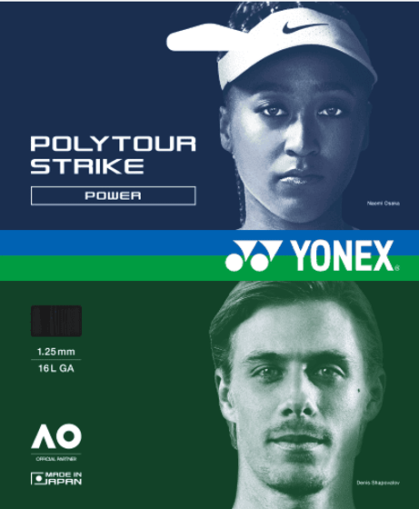 Теннисная струна Yonex PolyTour Strike Black - 1.25 Set (12 м)