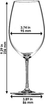 Набор из 4-х бокалов для красного вина Syrah 700 мл Vinum Riedel