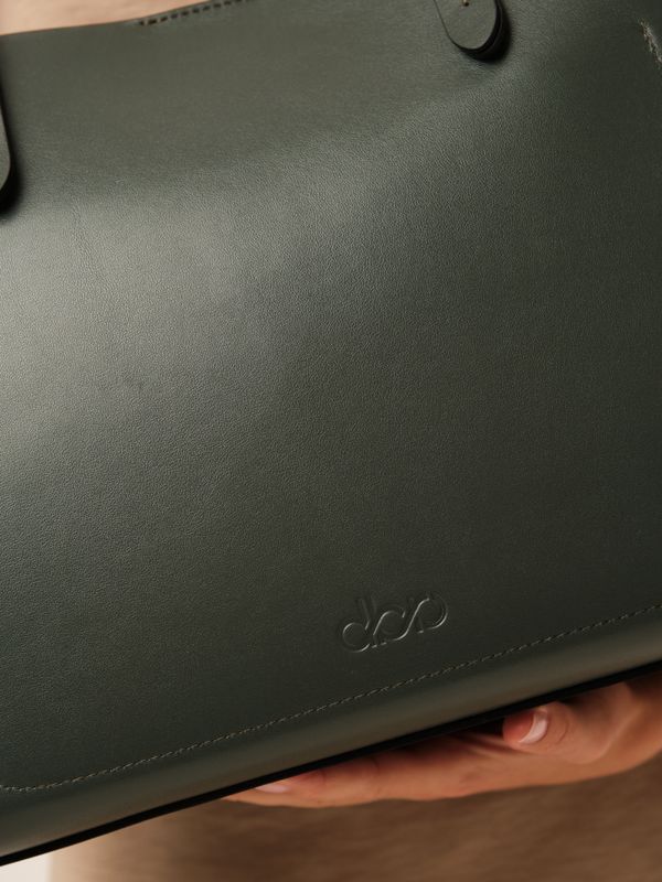 Кожаная сумка Bureau DBR 31125 зеленый дракон