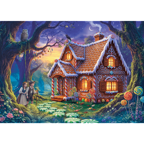 Pazl \ Puzzle \ Пазлы Puzzles - "500 Premium Plus" - Enchanted Fairy Tales: Hansel and Gretel