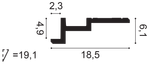 Карниз потолочный C396