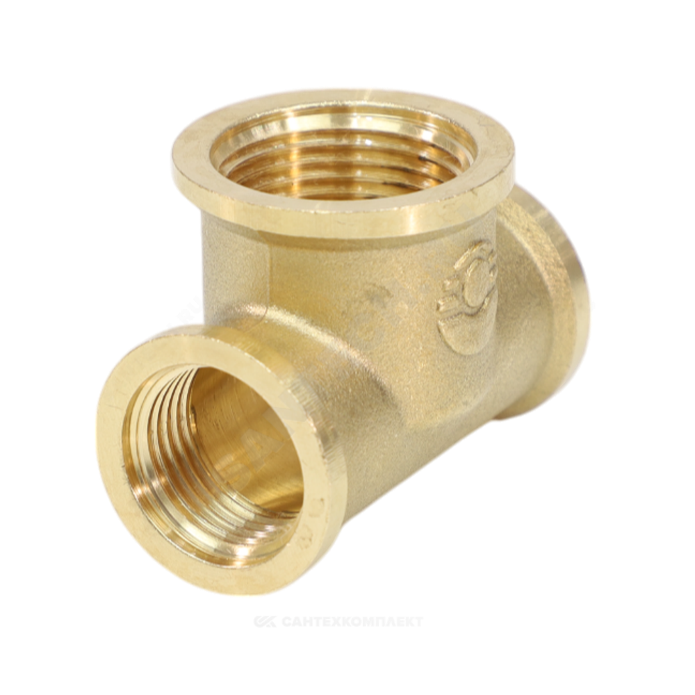 Тройник латунь переходной Ду 25х20х25 (1"х3/4"х1") ВР VALFEX VF.750.L.100.034.100