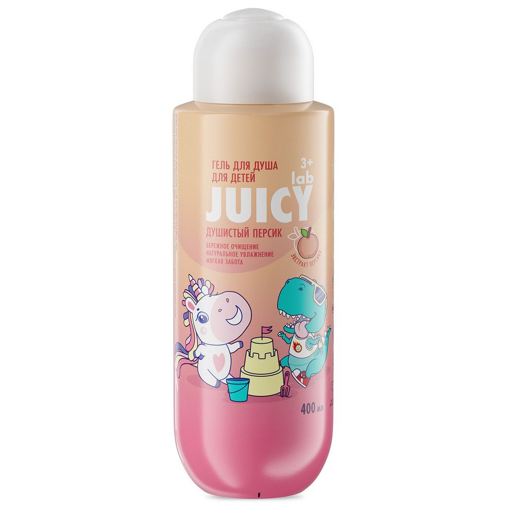 p.SPLAT Juicy Lab Детский гель для душа Душистый Персик 400мл 1*6