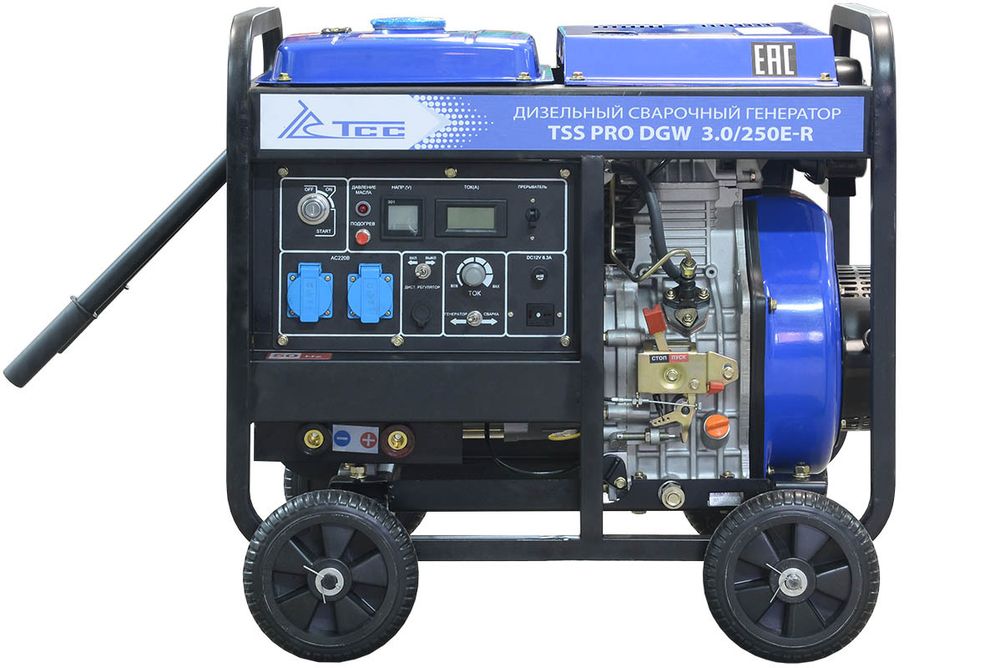 Дизельный сварочный генератор TSS PRO DGW 3.0/250E-R - [3 кВт / MMA: 70-250А]