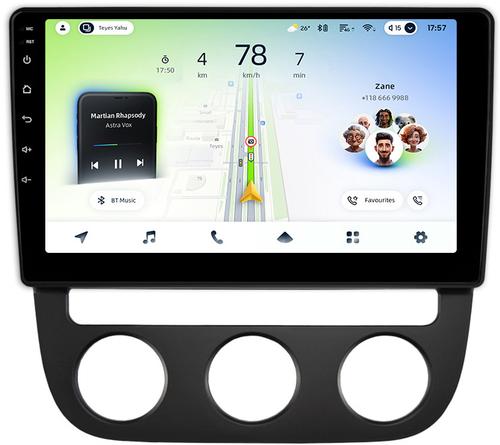Магнитола для Volkswagen Jetta 5 2005-2010 (климат 1) - Teyes CC4L монитор 10.1" IPS, Android 14, Быстрая, Snapdragon 662, CarPlay, 4G SIM-слот