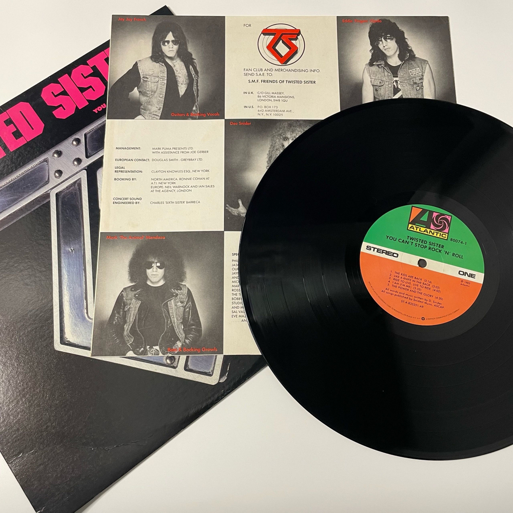 Винтажная виниловая пластинка LP Twisted Sister, You Can't Stop Rock 'N' Roll (США 1983)
