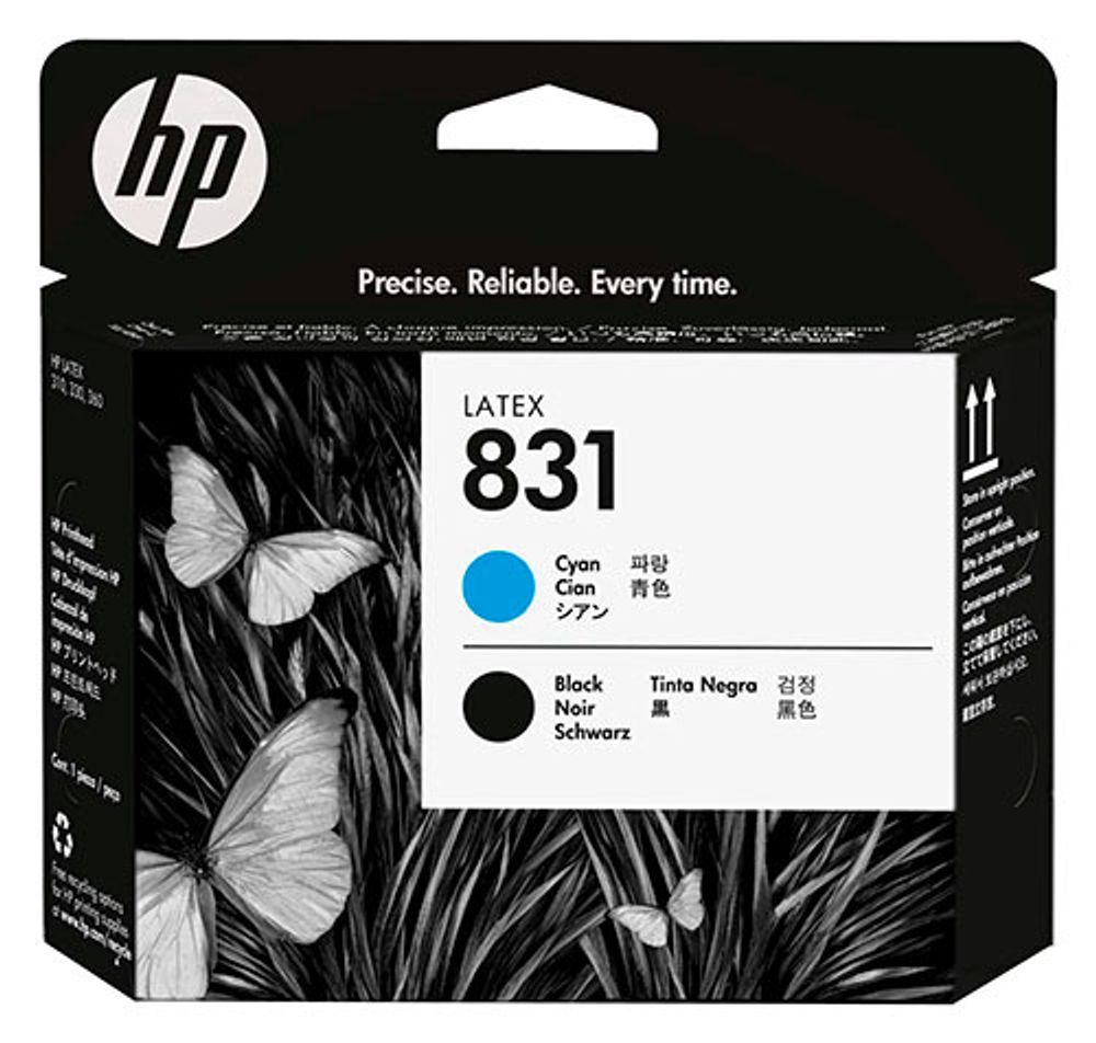 Печатающая головка HP 831 голубая, черная, LATEX Печатающая головка HP 831 голубая, черная, LATEX