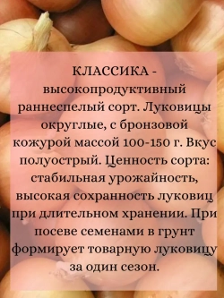 Семена Лук набор 3 шт