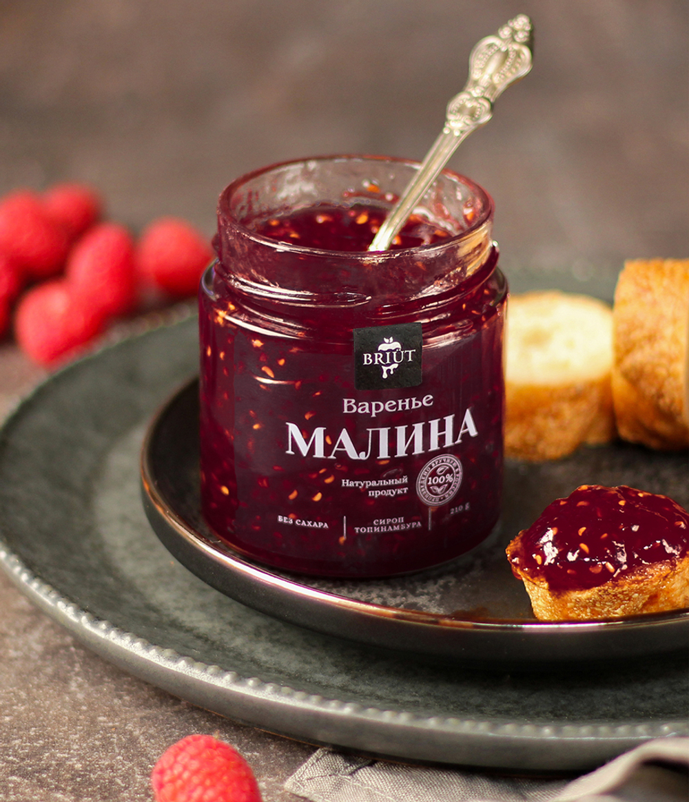 Малина. Варенье на сиропе топинамбура