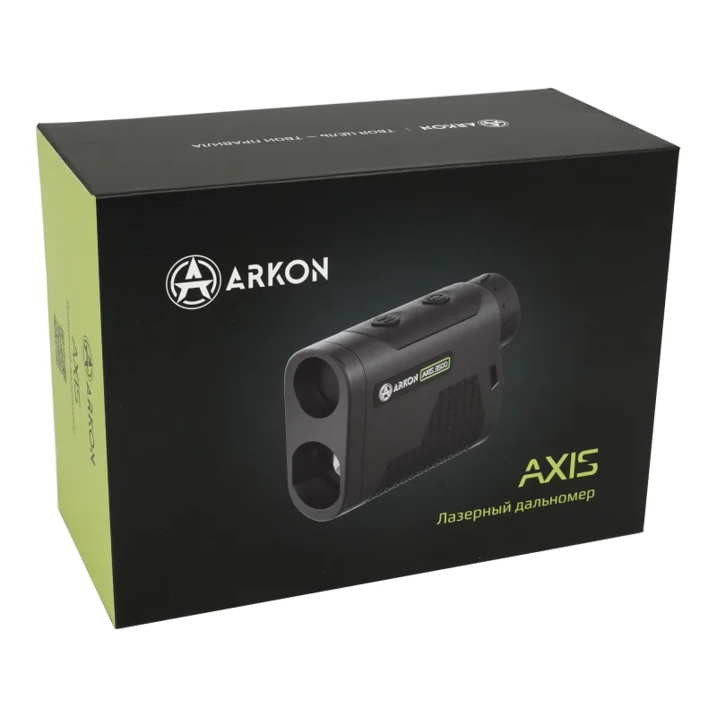 Лазерный дальномер ARKON AXIS 800 / Аркон АКСИС 800 - фирменная упаковка, вид вполоборота