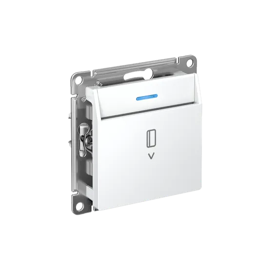Выключатель карточный с подсветкой, без задержки отключения Systeme Electric AtlasDesign Белый ATN000114
