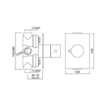Термостат для ванны/душа Jaquar Florentine FLR-CHR-5679