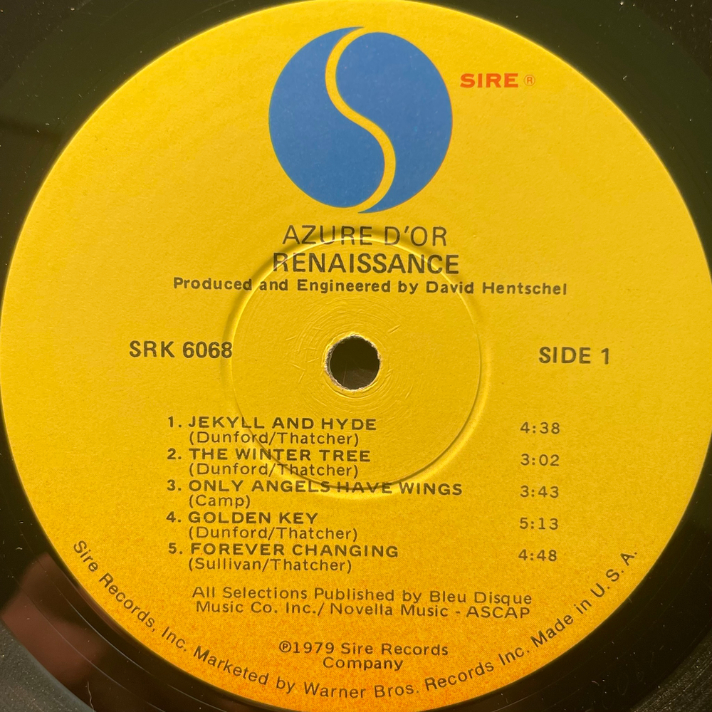 Renaissance – Azure D'or (США 1975г.)