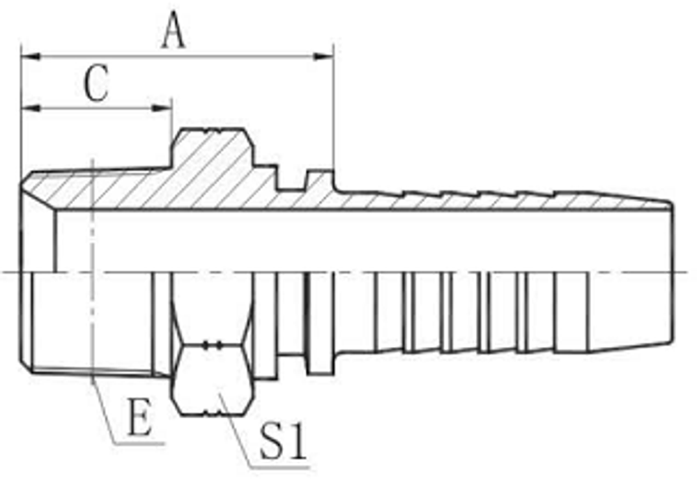 Фитинг DN 10 NPTF 3/8