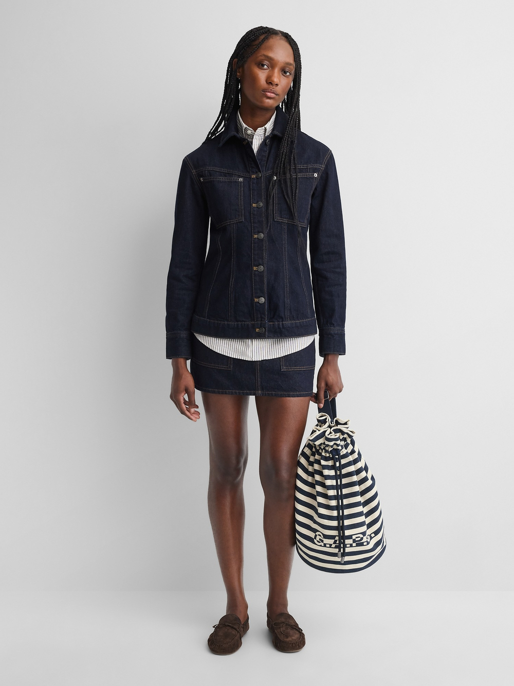 Структурированная джинсовая куртка Gap × APC - GAP