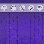 A-950 BL/W FLASH сведодиодный занавес 2*6м 1000LED, провод темно-зелёный